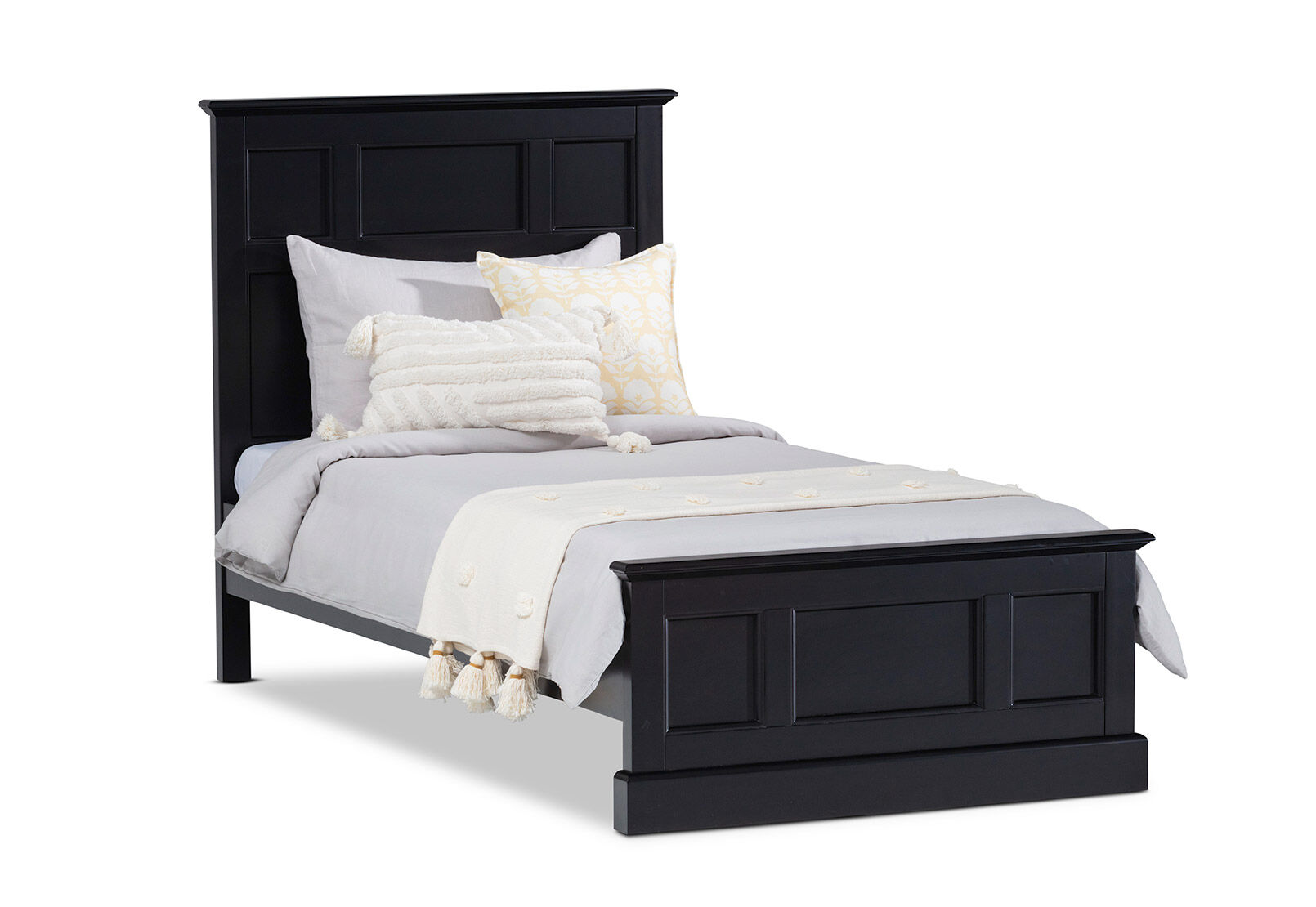 CHRYSTELLE KING SINGLE BED BLACK