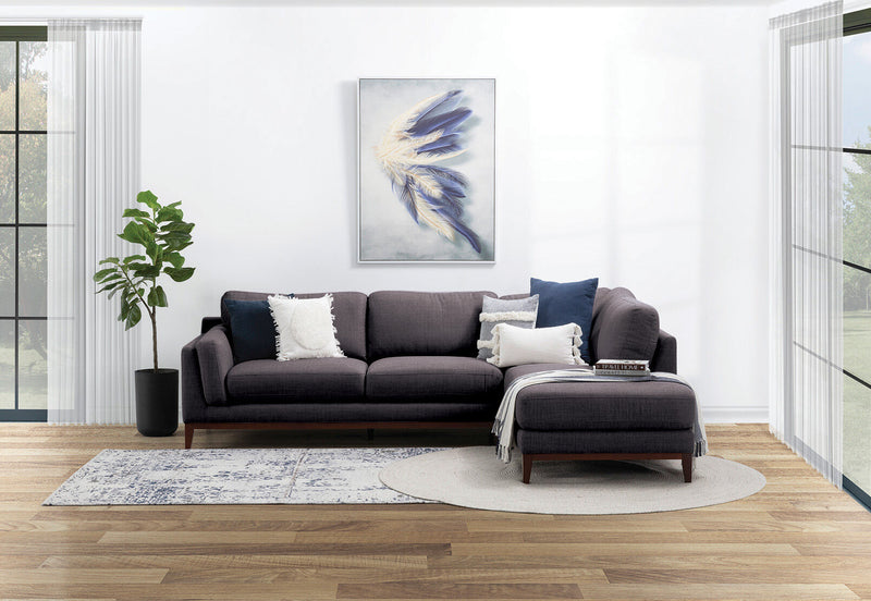 LAURIE CORNER RHF CHAISE DARK GREY