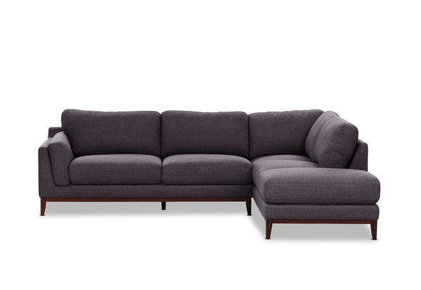 LAURIE CORNER RHF CHAISE DARK GREY