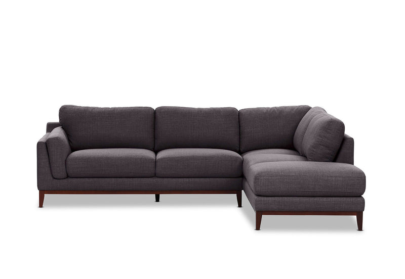 LAURIE CORNER RHF CHAISE DARK GREY