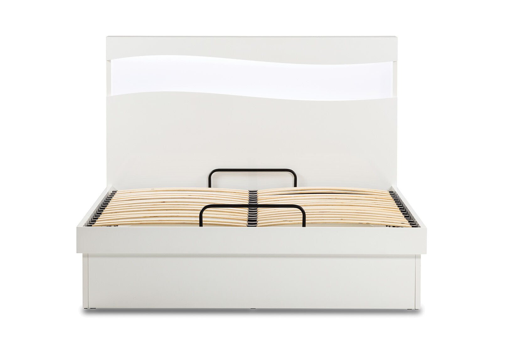 CALISTO QUEEN GAS LIFT BED WHITE