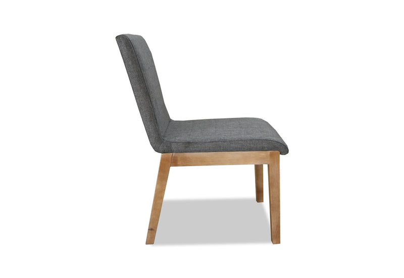 ABBOT SET OF 2 DINING CHAIRS 	CHARCOAL