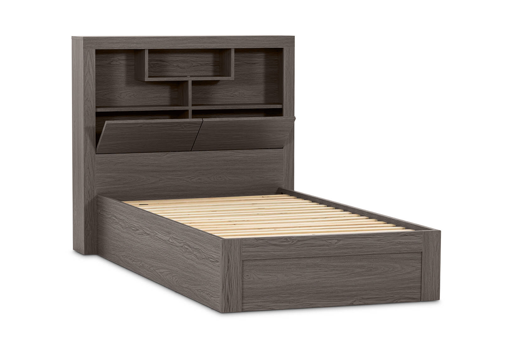 GEOVANA KING SINGLE BED GREY