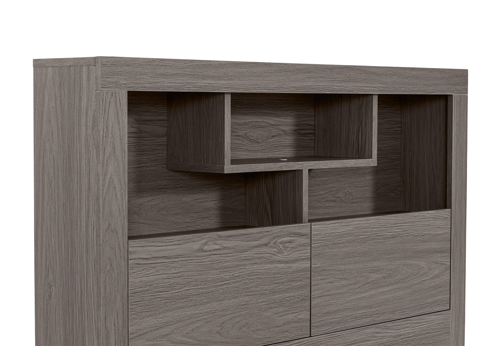GEOVANA KING SINGLE BED GREY