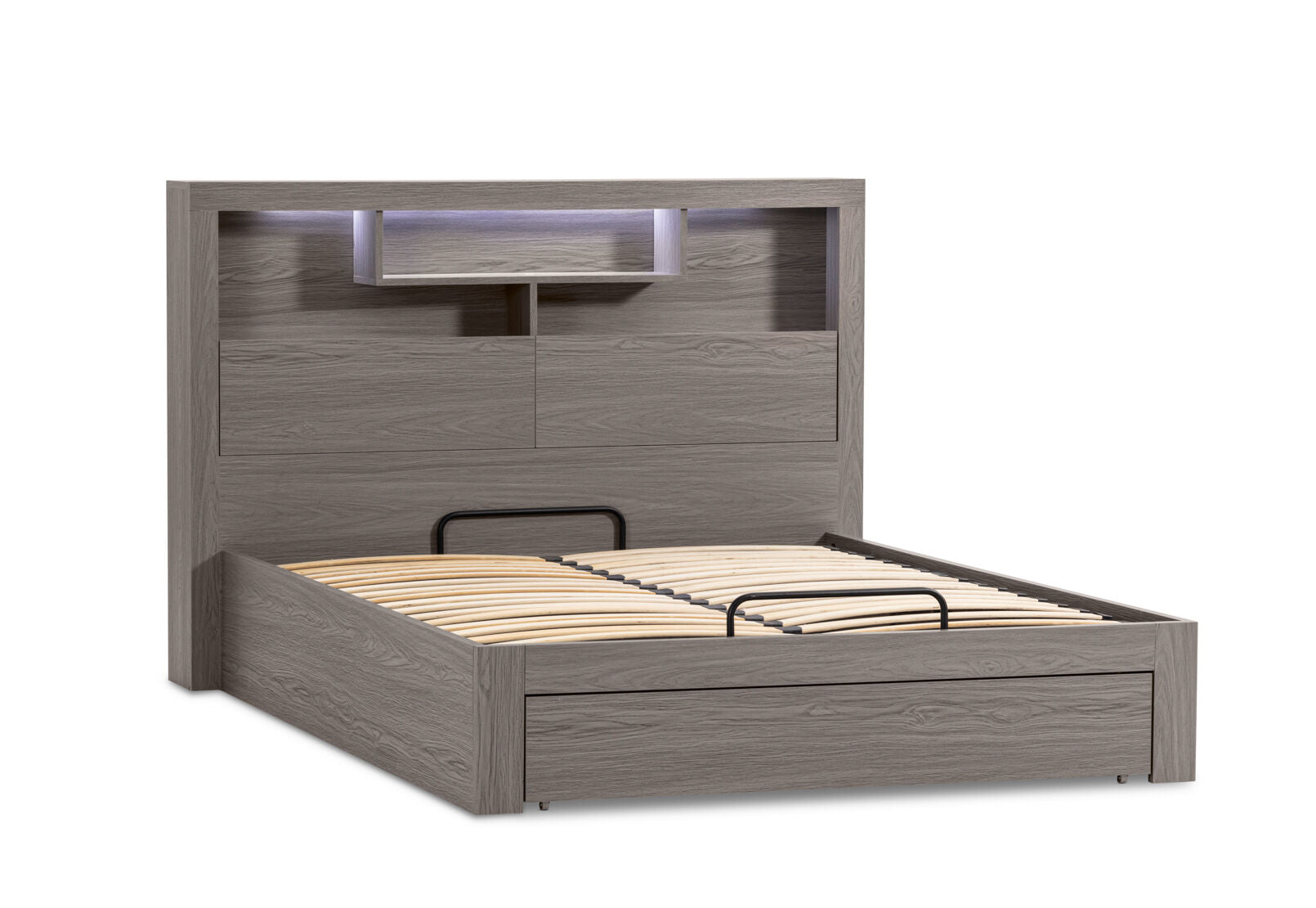 GEOVANA QUEEN LIFT BED GREY