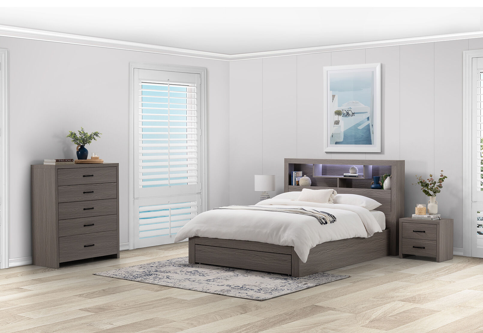 GEOVANA TALL CHEST GREY