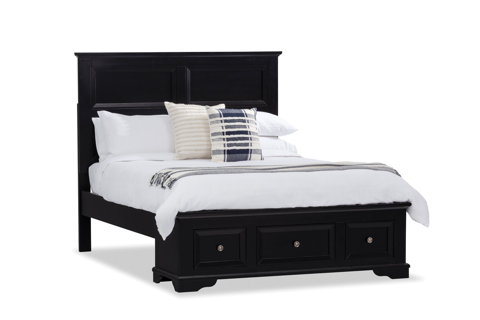 CHANELLE DOUBLE BED BLACK