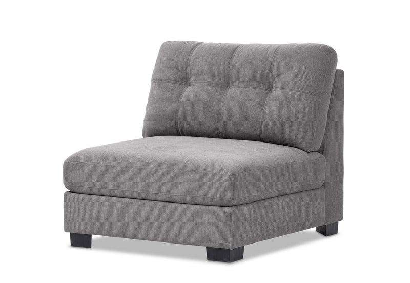 SANDS 5 PIECE CORNER SUITE. DARK GREY