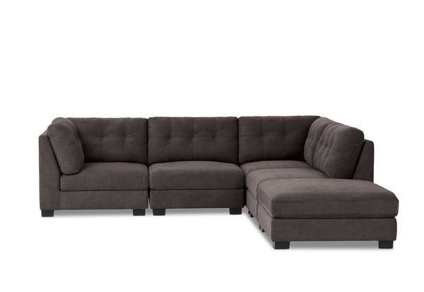 SANDS 5 PIECE CORNER SUITE BLACK