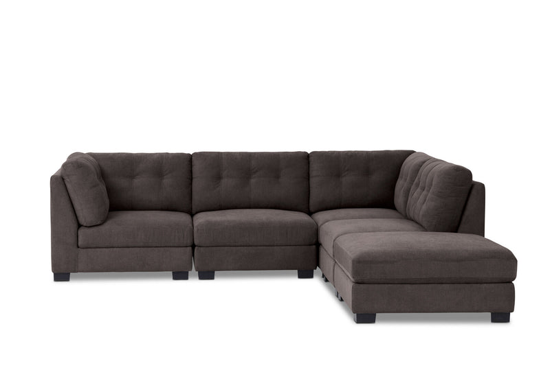 SANDS 5 PIECE CORNER SUITE BLACK