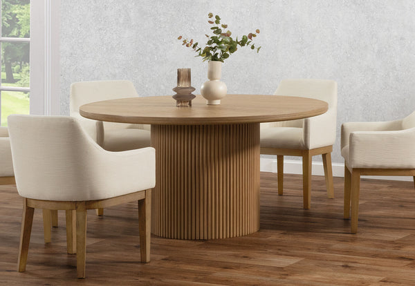 MIRAN ROUND DINING TABLE NATURAL