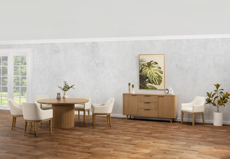 MIRAN ROUND DINING TABLE NATURAL
