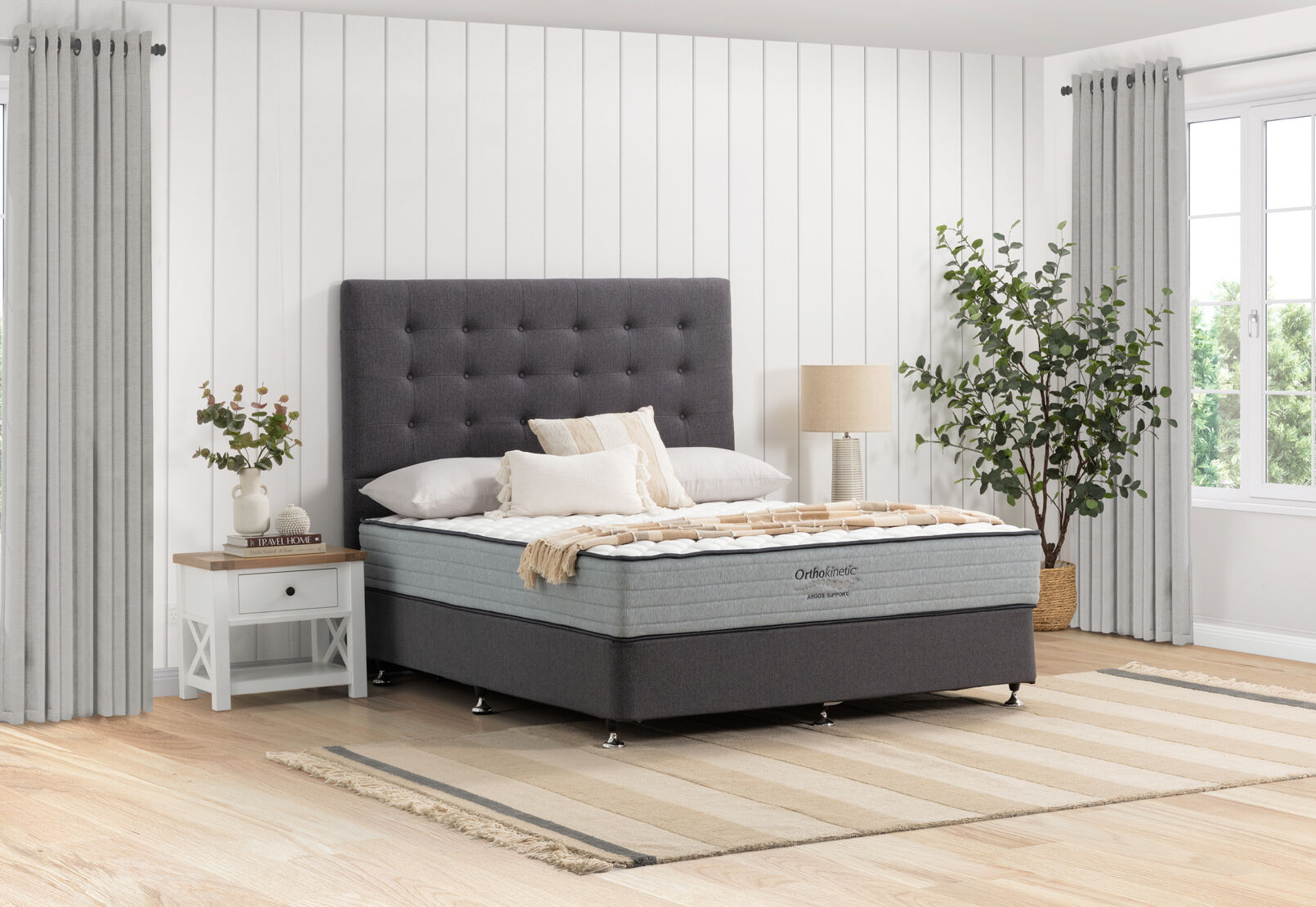ORTHOKINETIC ARGOS SUPPORT KING MATTRESS GREY