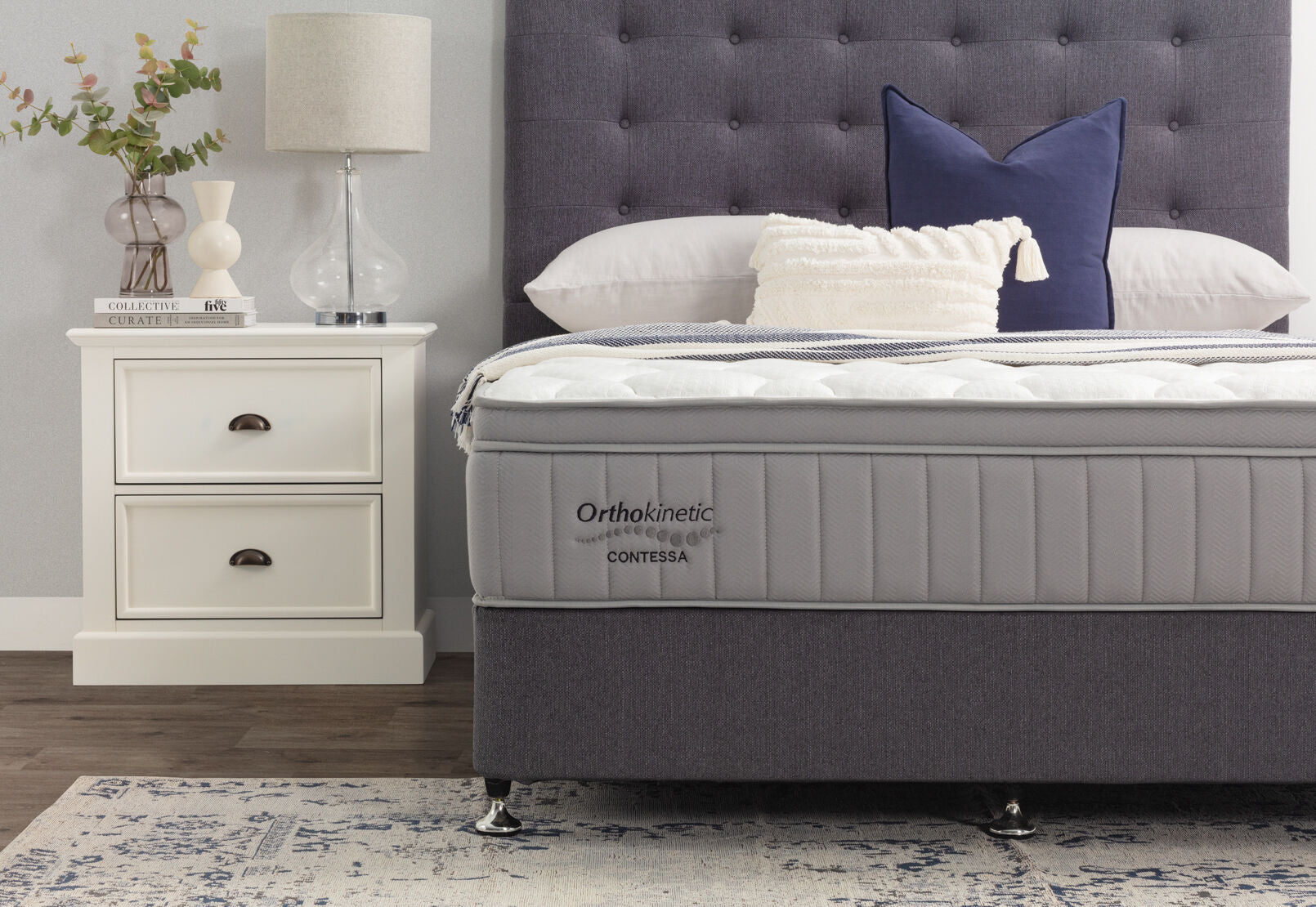 ORTHOKINETIC CONTESSA SUPPORT KING MATTRESS SILVER