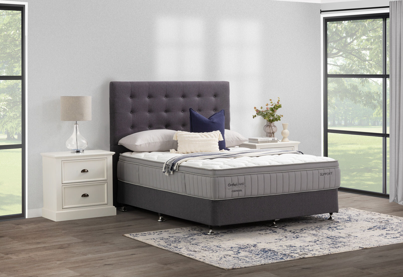 ORTHOKINETIC CONTESSA SUPPORT KING MATTRESS SILVER