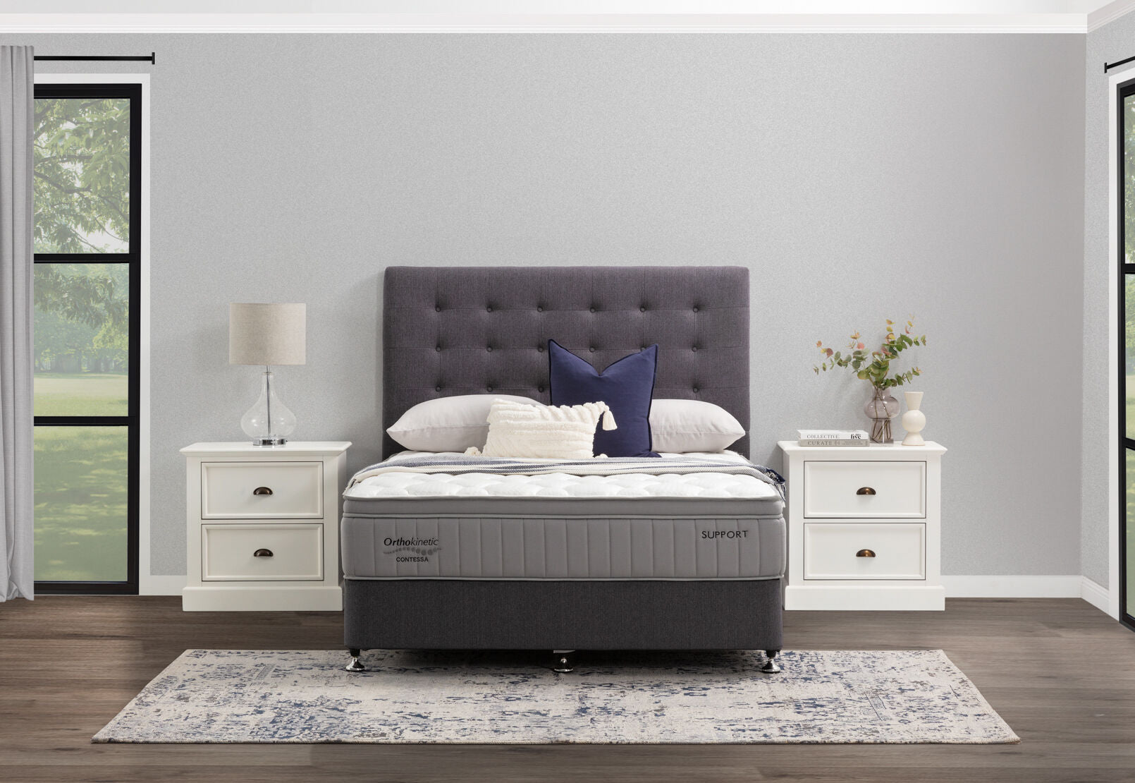ORTHOKINETIC CONTESSA SUPPORT KING MATTRESS SILVER