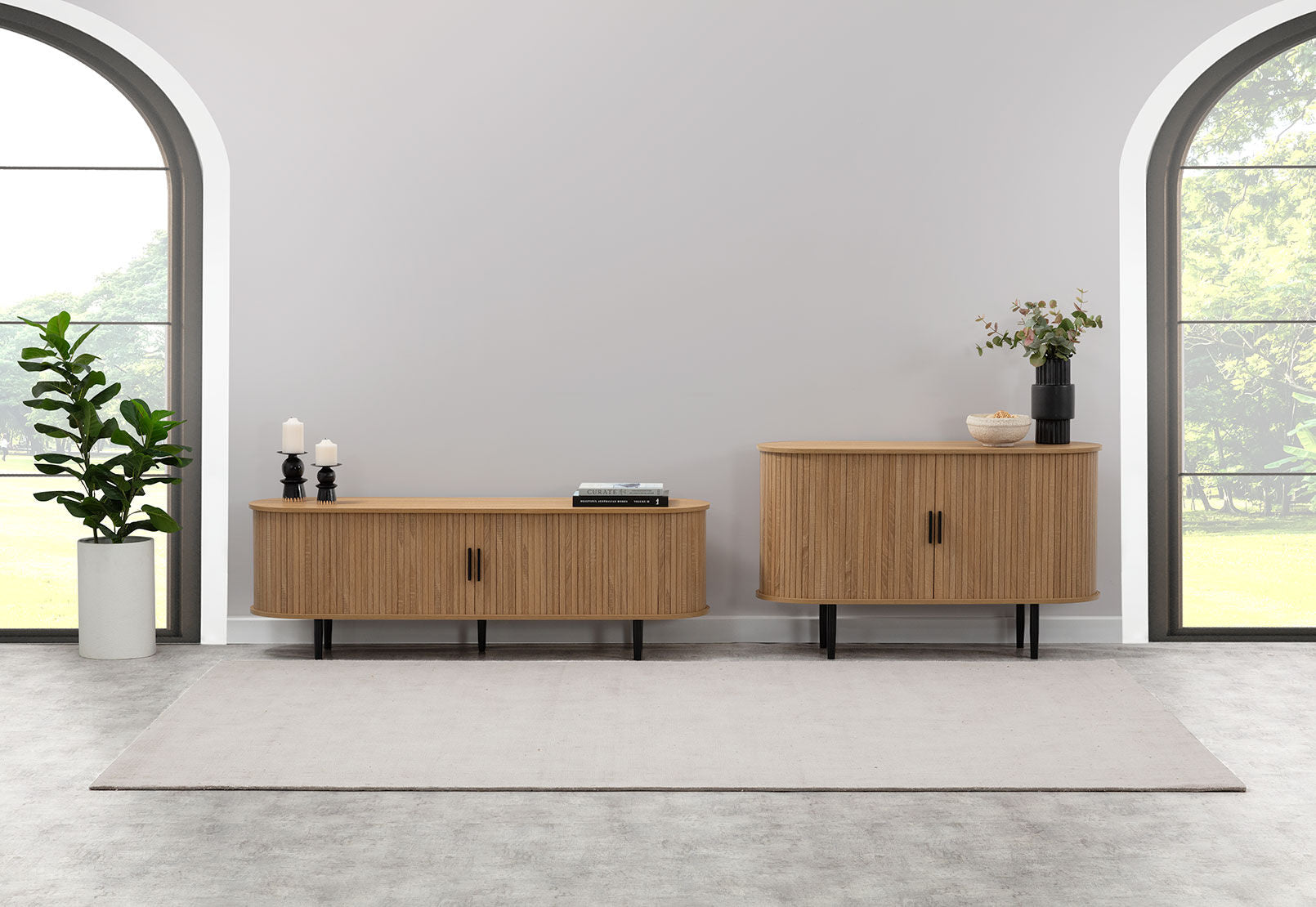 TANNER 2 DOOR NATURAL BUFFET NATURAL