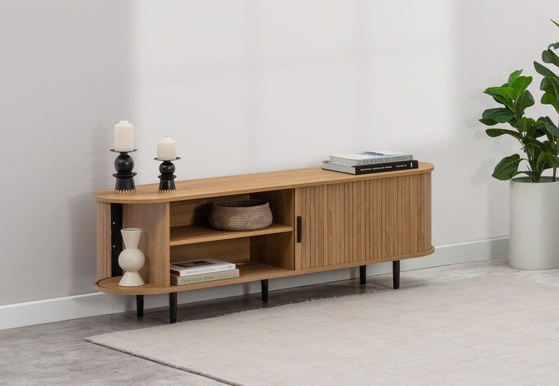 TANNER 2 DOOR NATURAL ENTERTAINMENT UNIT NATURAL