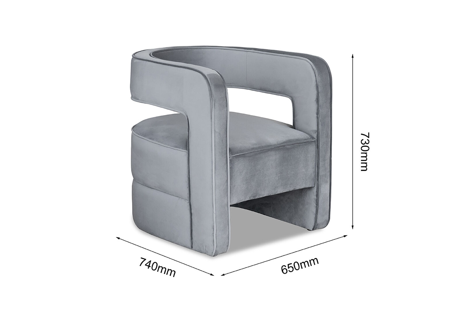 BLANCHARD ACCENT CHAIR GREY