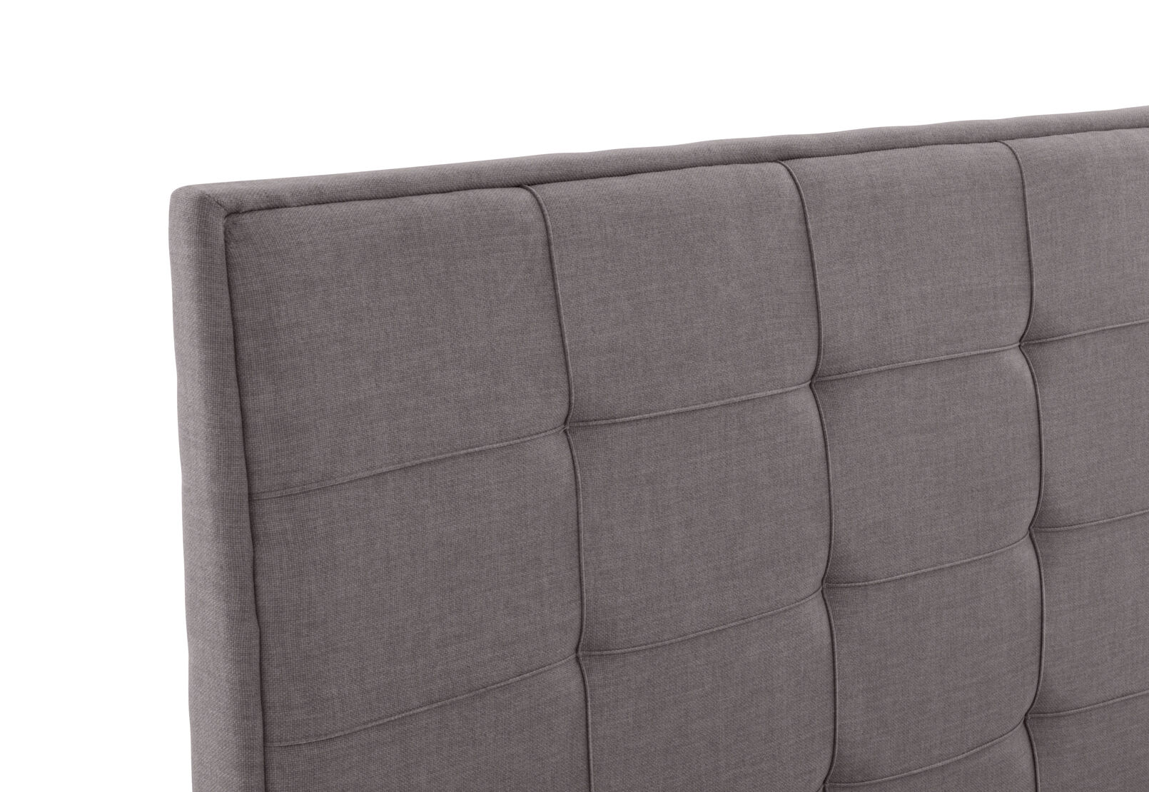 VAUGHN KING BED LIGHT GREY