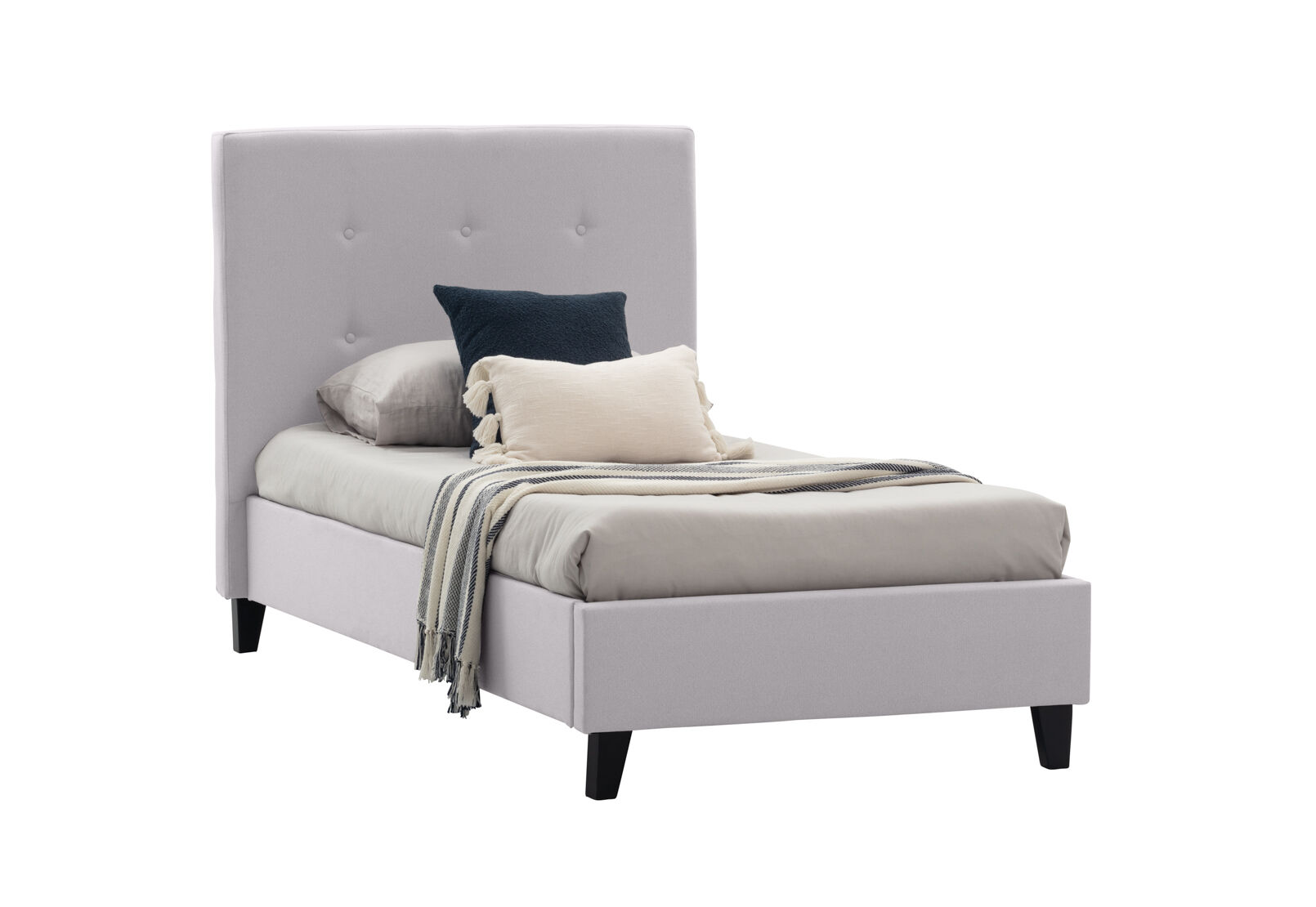 JESSALYN KING SINGLE BED GREY