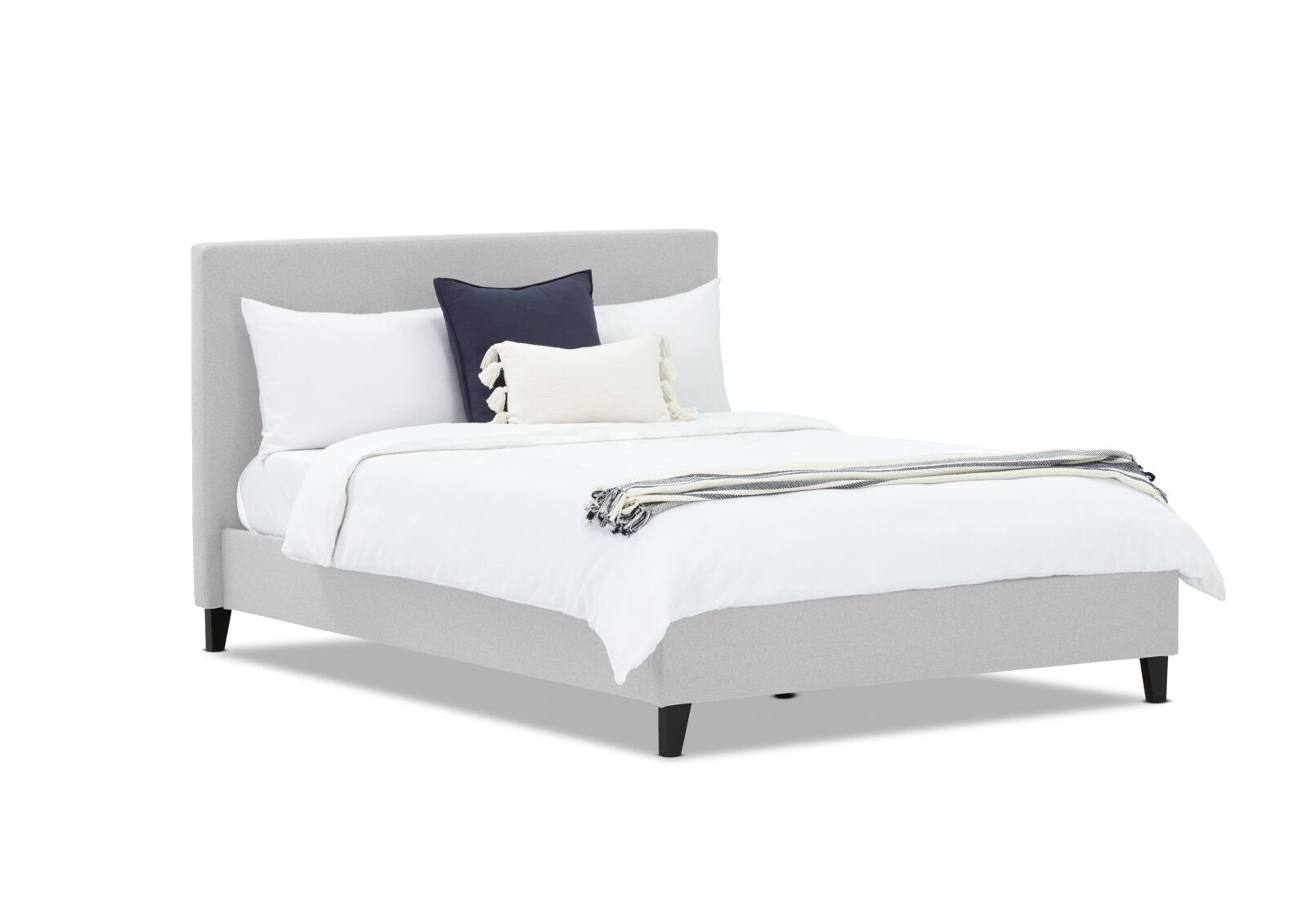 JESSALYN KING BED LIGHT GREY