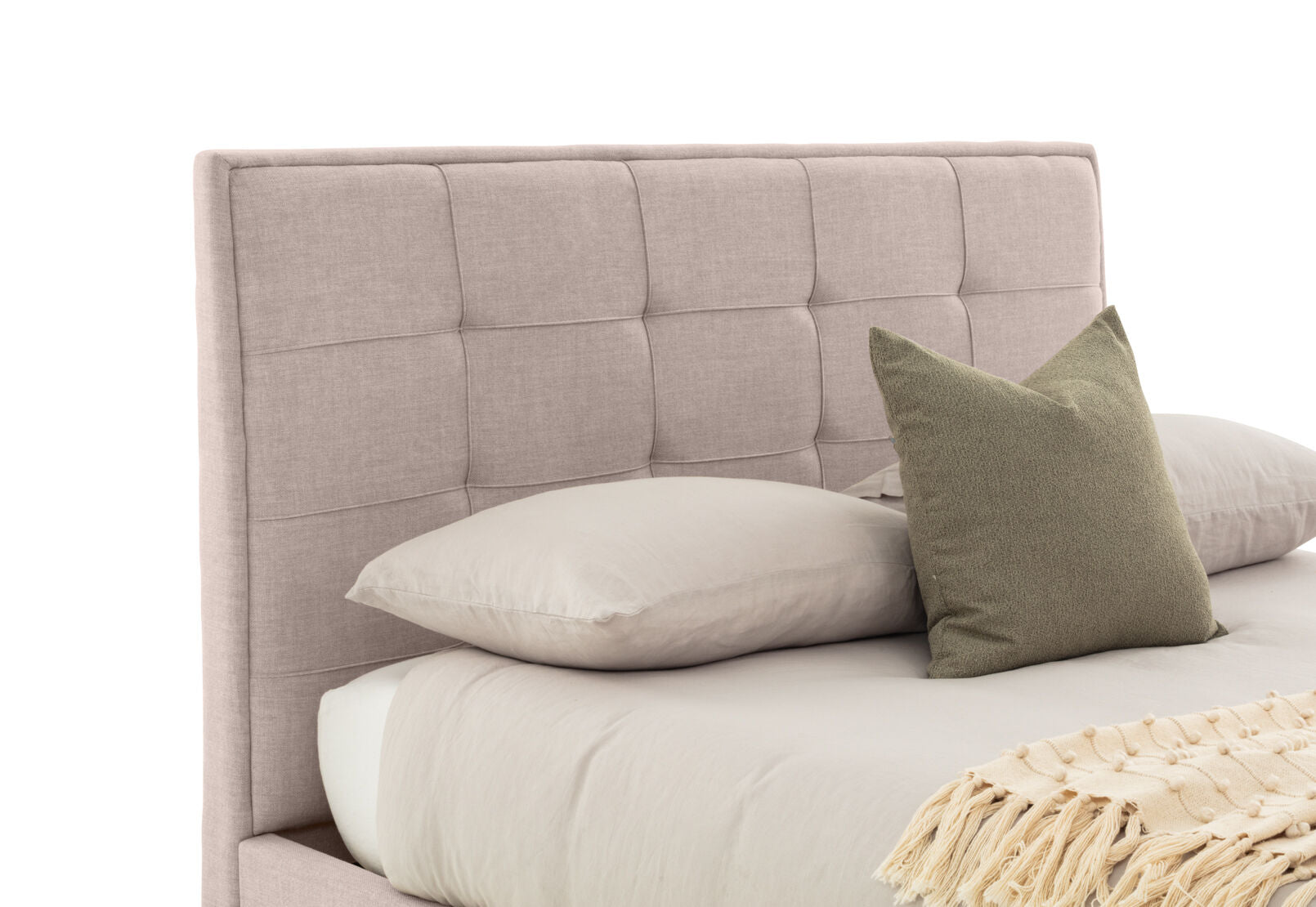 VAUGHN KING BED BEIGE