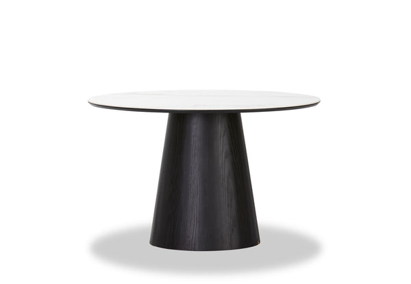 THANOS 1200 CERAMIC DINING TABLE BLACK/MARBLE