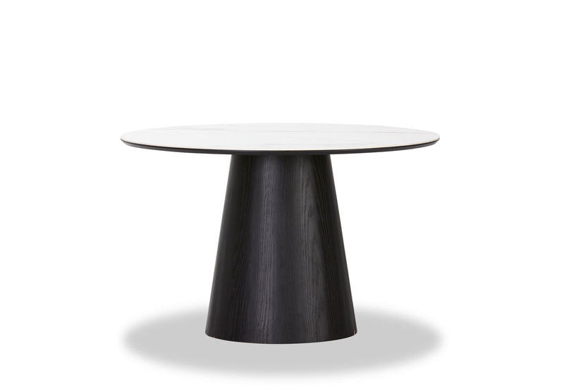 THANOS 1200 CERAMIC DINING TABLE BLACK/MARBLE