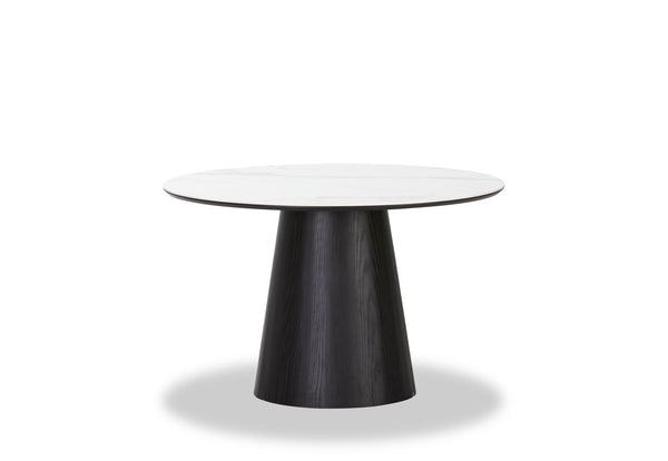 THANOS 1200 CERAMIC DINING TABLE BLACK/MARBLE