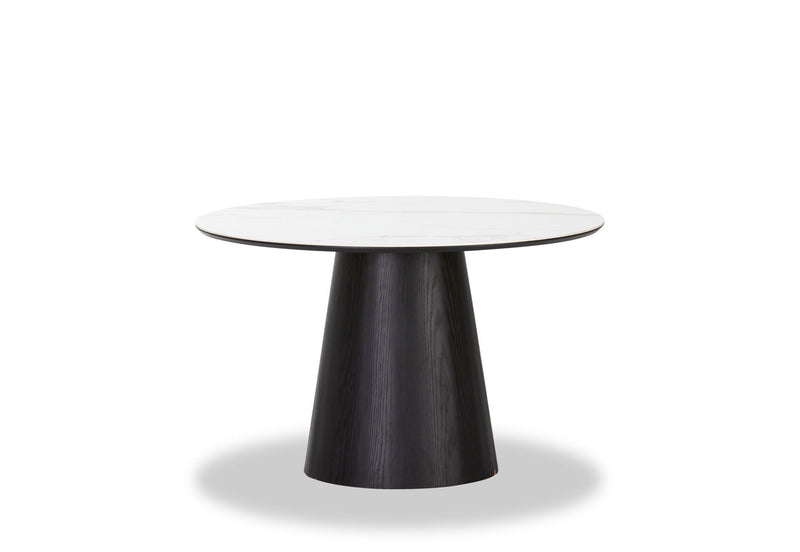 THANOS 1200 CERAMIC DINING TABLE BLACK/MARBLE