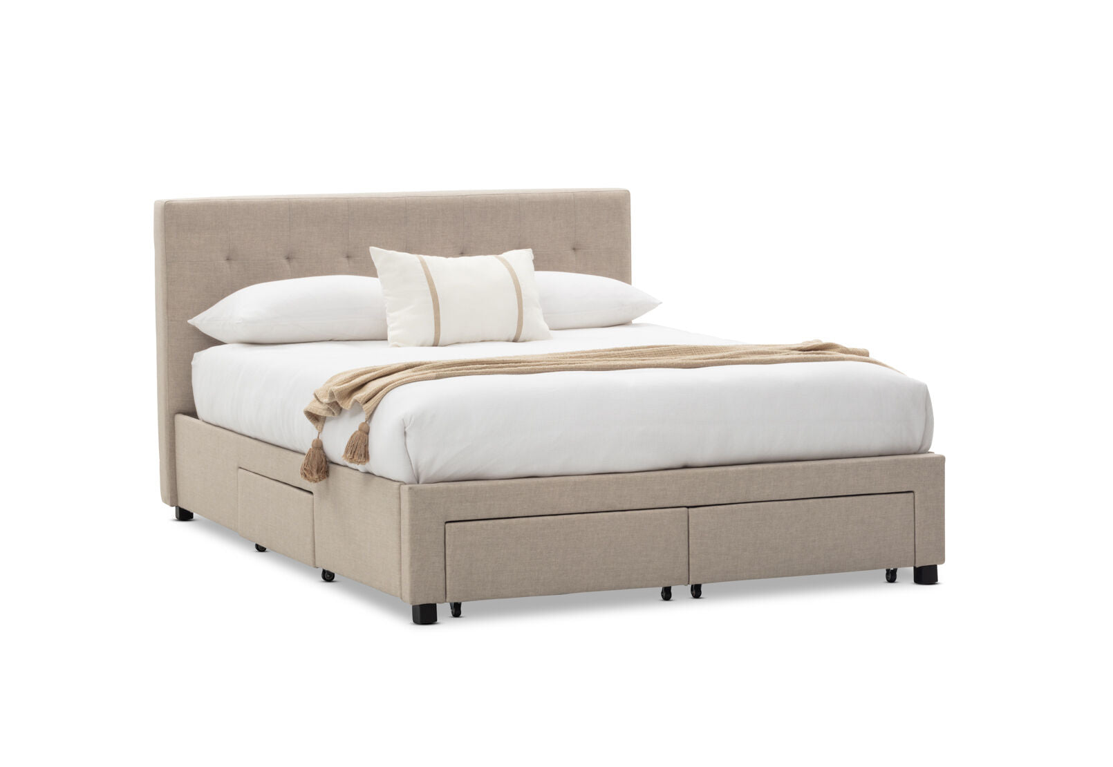 CATARINA QUEEN BED BEIGE