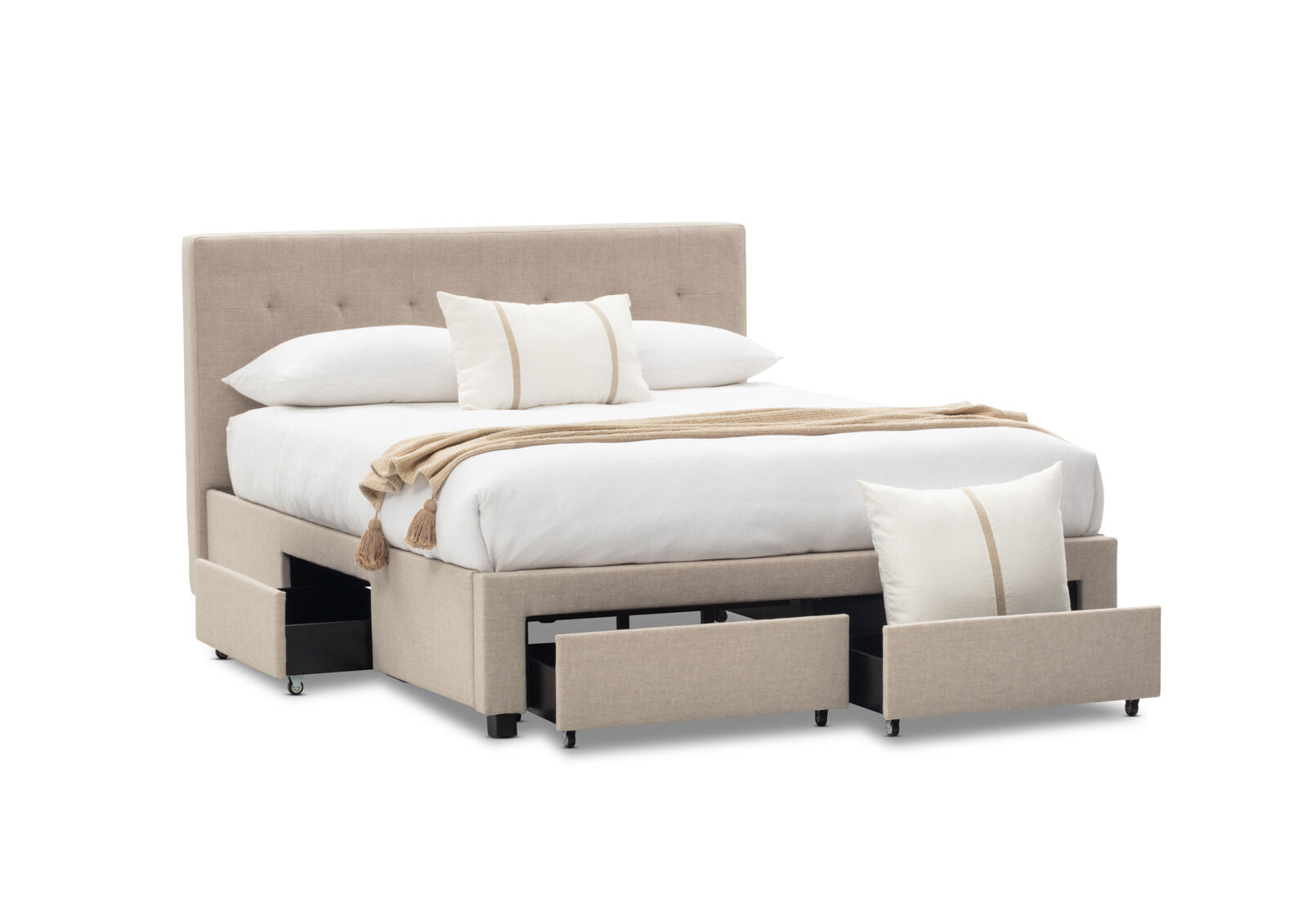 CATARINA QUEEN BED BEIGE