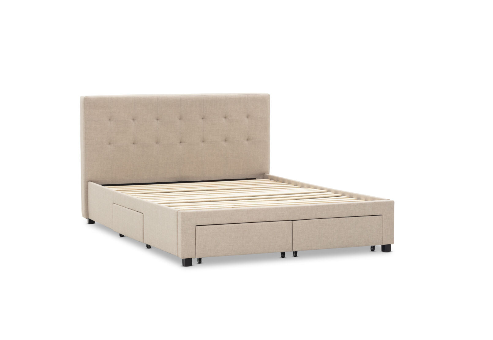 CATARINA QUEEN BED BEIGE
