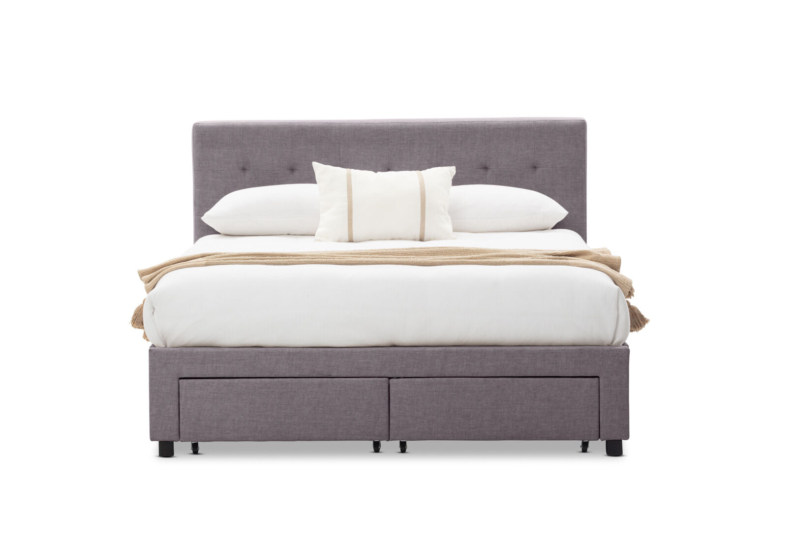 CATARINA KING BED GREY