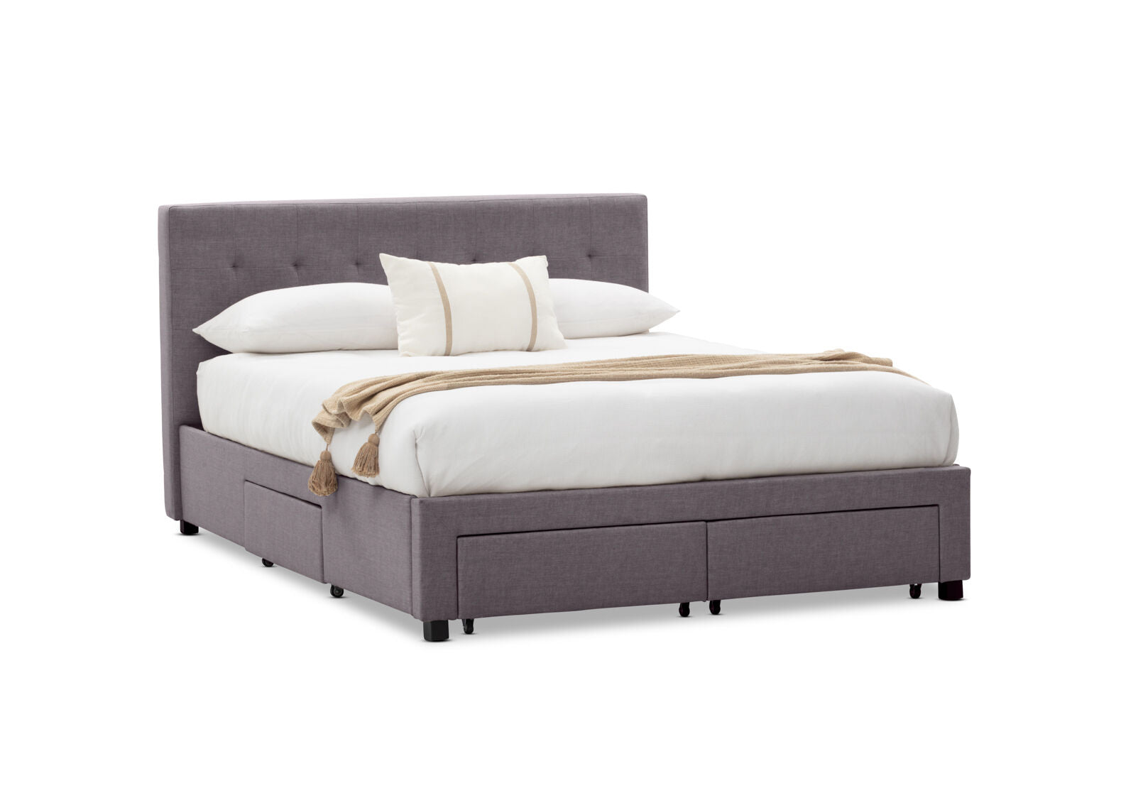 CATARINA KING BED GREY