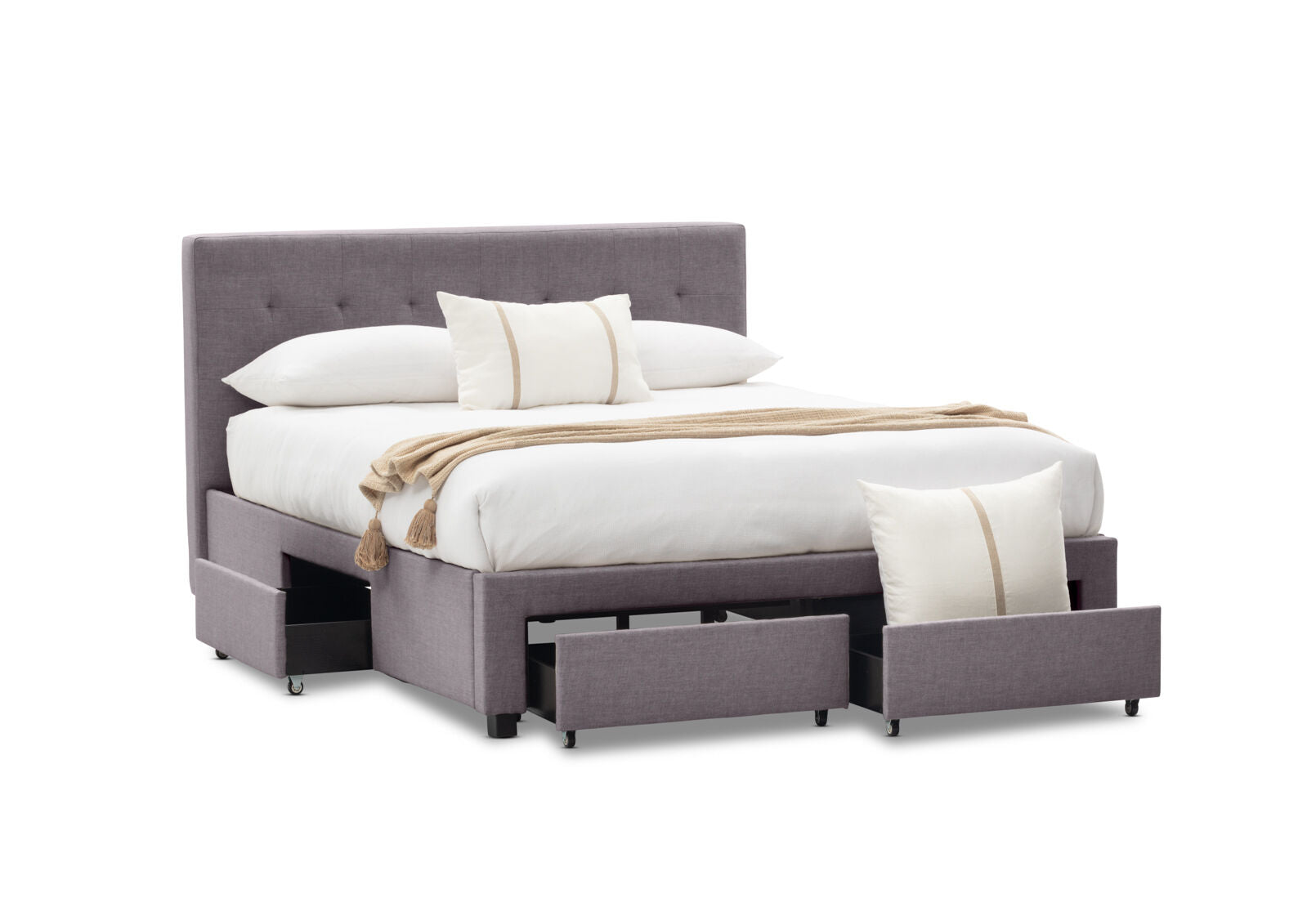 CATARINA KING BED GREY