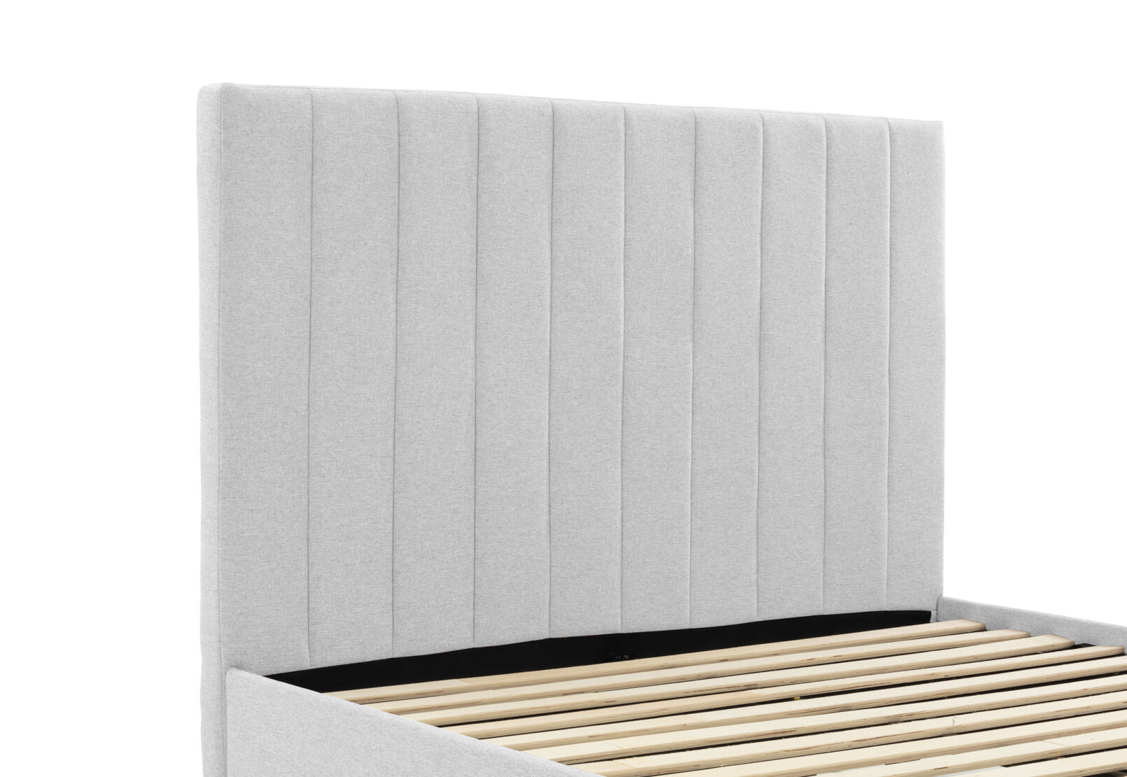 CORBIN KING BED LIGHT GREY