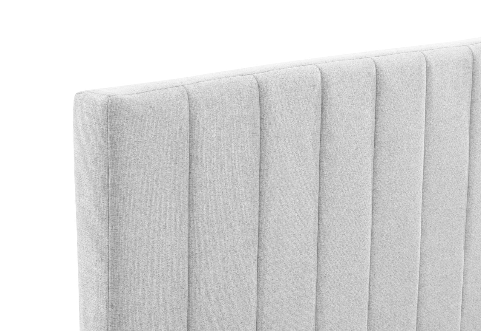 CORBIN KING BED LIGHT GREY