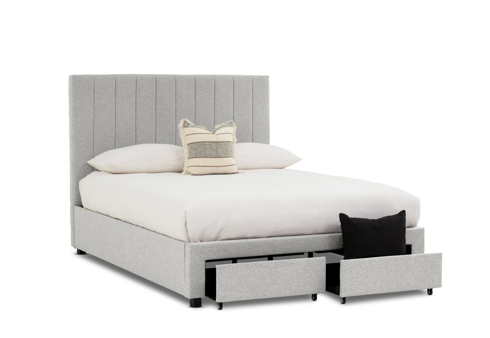 CORBIN QUEEN BED GREY