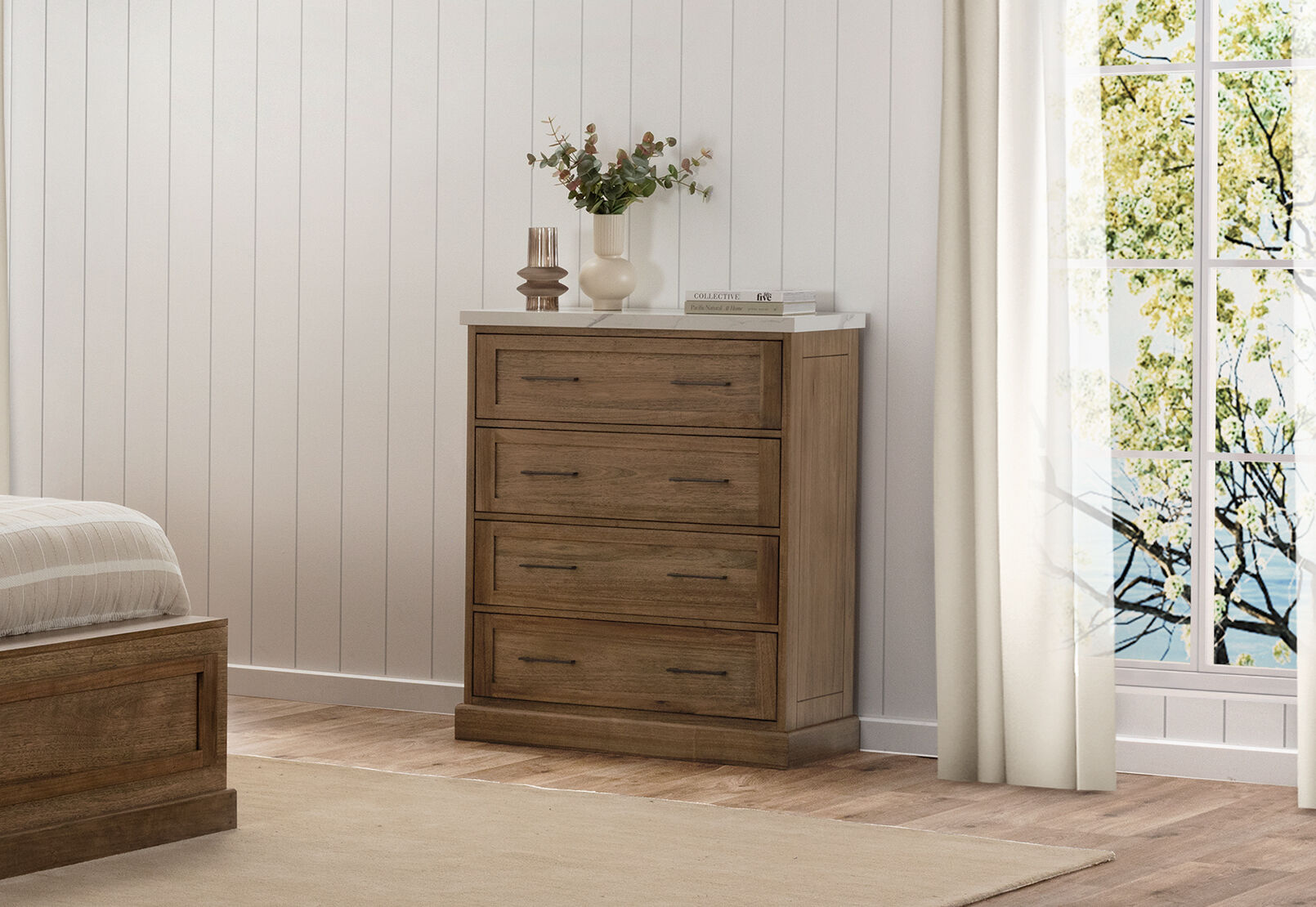 MATTEO TALL CHEST LIGHT OAK
