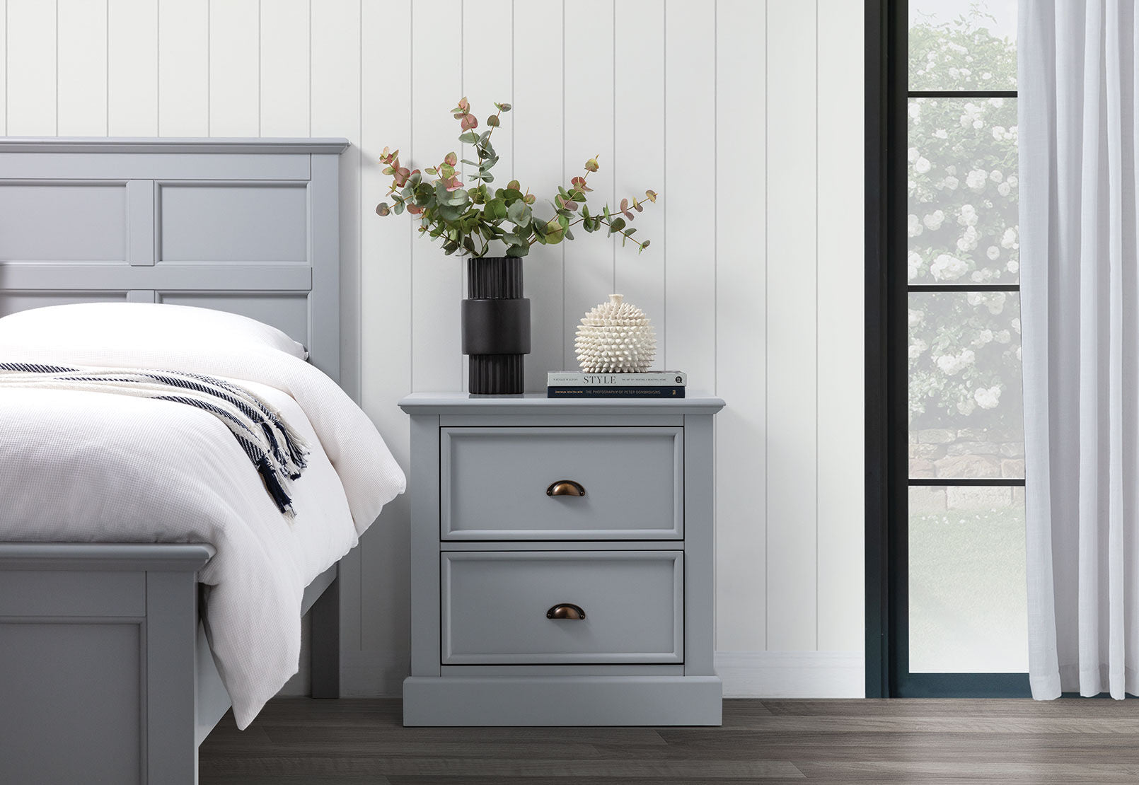 CHRYSTELLE BEDSIDE LIGHT GREY