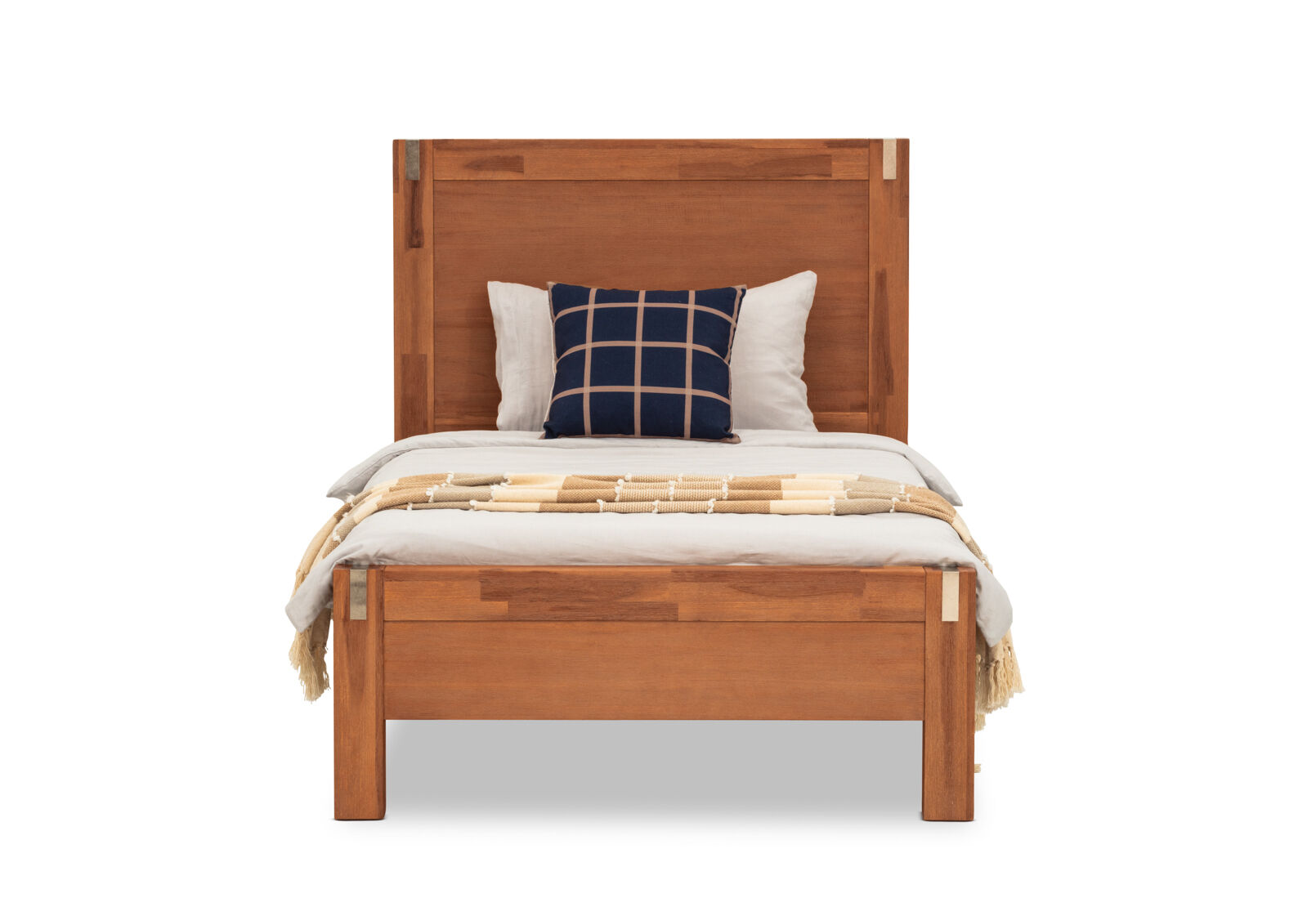 SILVERWOOD KING SINGLE BED PEWTER
