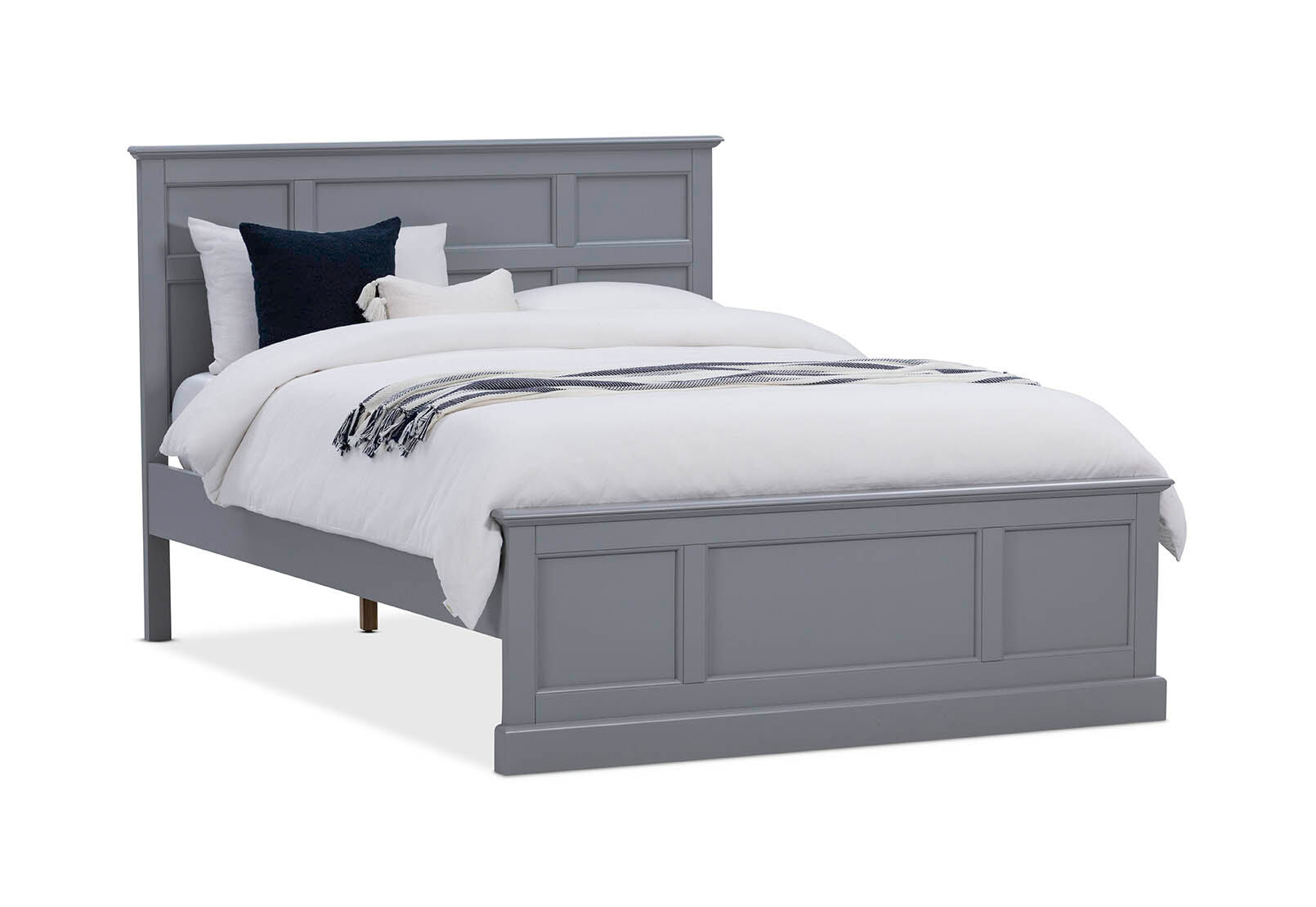 CHRYSTELLE QUEEN BED LIGHT GREY