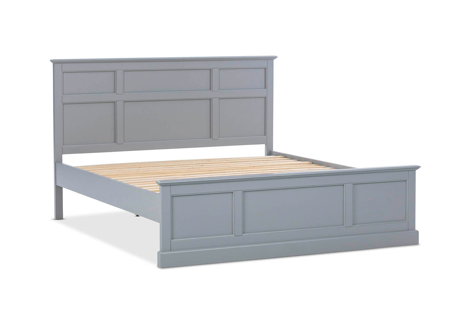 CHRYSTELLE KING BED LIGHT GREY