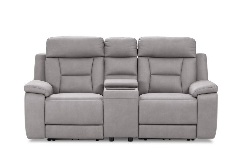 NOVAK FABRIC 2 SEATER LIGHT GREY