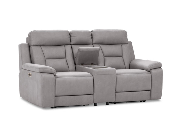 NOVAK FABRIC 2 SEATER LIGHT GREY