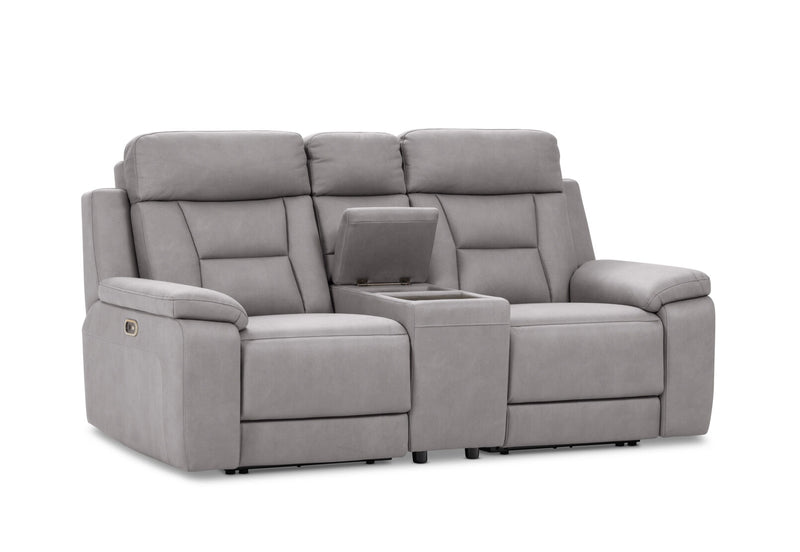 NOVAK FABRIC 2 SEATER LIGHT GREY