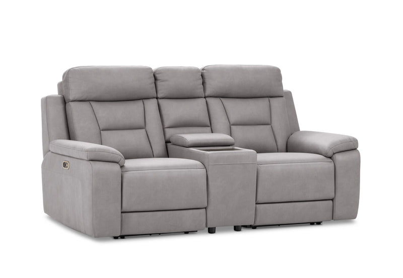 NOVAK FABRIC 2 SEATER LIGHT GREY