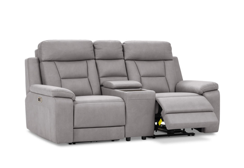 NOVAK FABRIC 2 SEATER LIGHT GREY